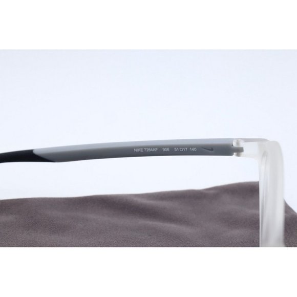 Nike Authentic NK 7264AF 906 Matte Clear Oval Eyeglasses Clear Lenses 51mm - Picture 5 of 6